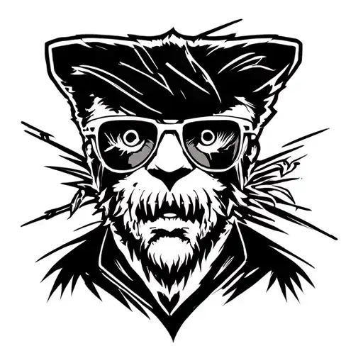 Hotline Miami tattoo design idea