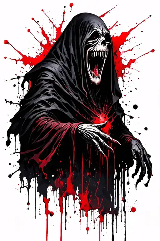 Dementor in a dark gothic style tattoo tattoo design idea