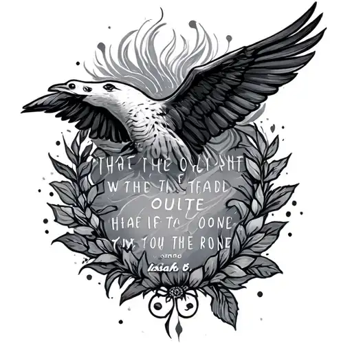 Isaiah 6:8 tattoo design idea