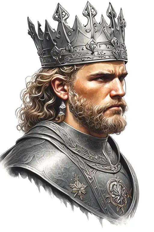 King Arthur tattoo design idea