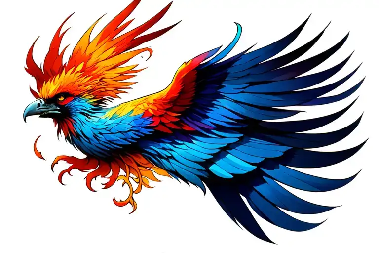 phoenix colorfull for shoulder tattoo tattoo design idea