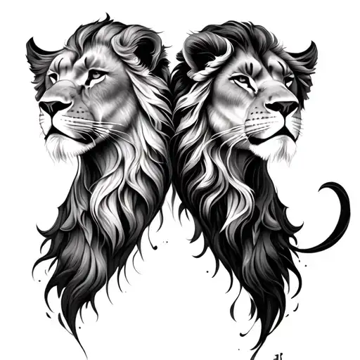 gemini and leo tattoo de tattoo design idea
