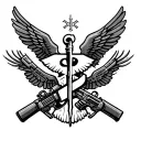 Army medical combat iraq tattoo design idea