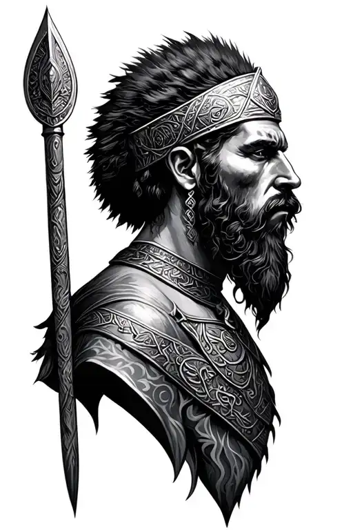 Saxon, ancient Briton tattoo design idea