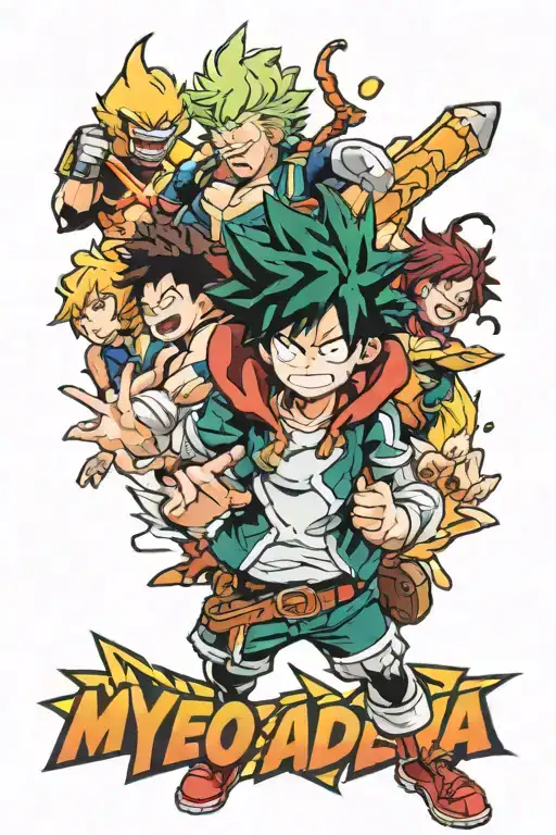 my hero academia tattoo design idea