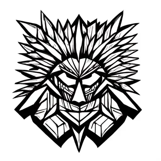 Sugar cane planter and warrior 974 tattoo design idea