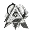 Penrose triangle tattoo design idea