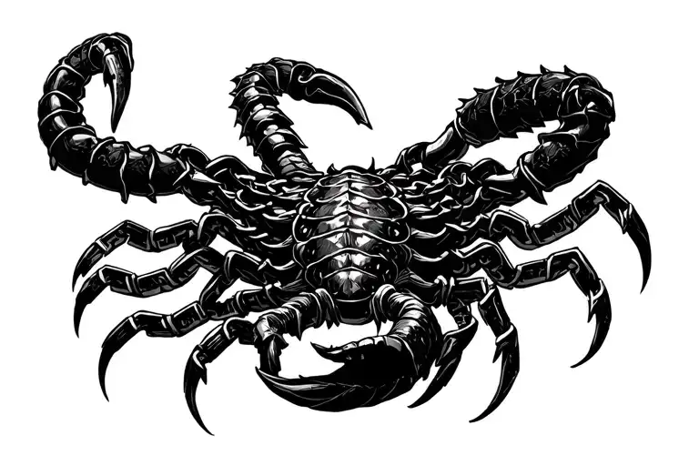 mortal kombat scorpions chain tattoo design idea