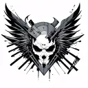 Cyberpunk 2077 tattoo design idea