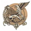 Elijah the prophet based design tattoo design idea