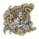 Elijah the prophet based design tattoo design idea