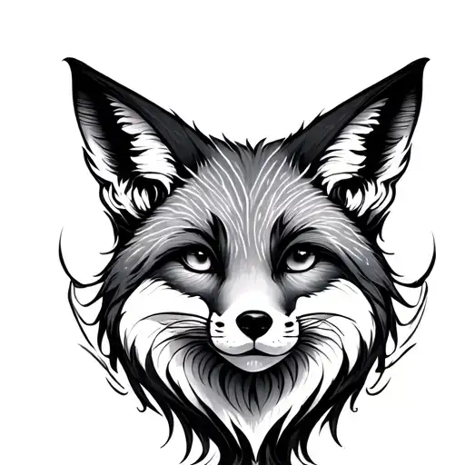 Virgo Fox tattoo design idea