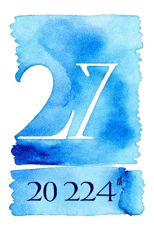 roman numerals for September 27th, 2024 tattoo design idea
