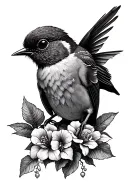 songbird tattoo design idea