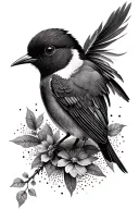 songbird tattoo design idea