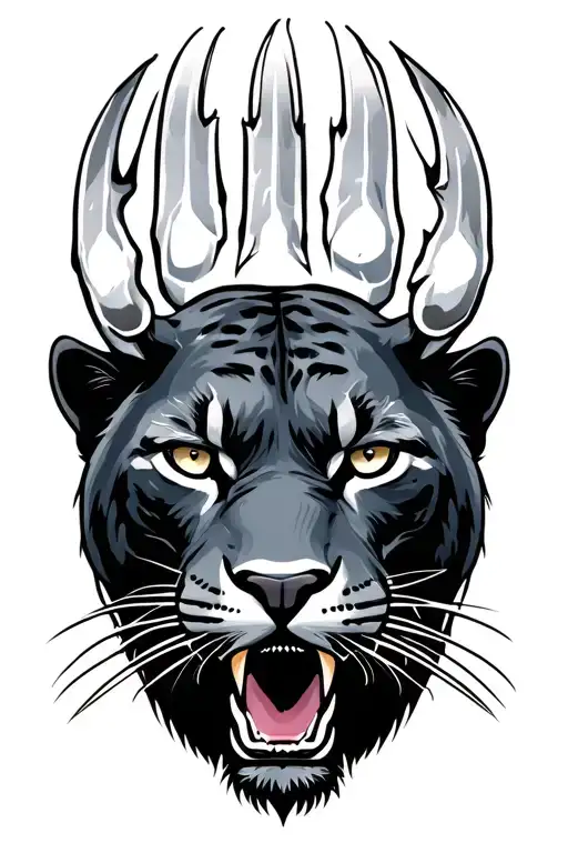 claw mark with black panther with the saying different kind of breed tattoo design idea