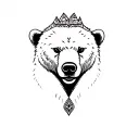 nordic bear tattoo design idea