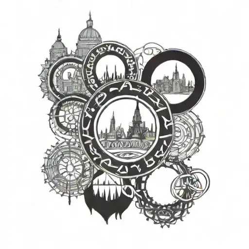 olympics rings paris tattoo design idea