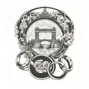 olympics rings paris tattoo design idea