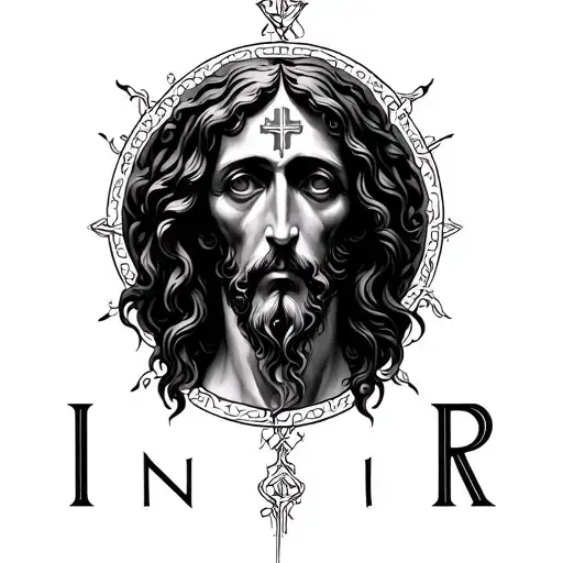 INRI finger tattoo tattoo design idea