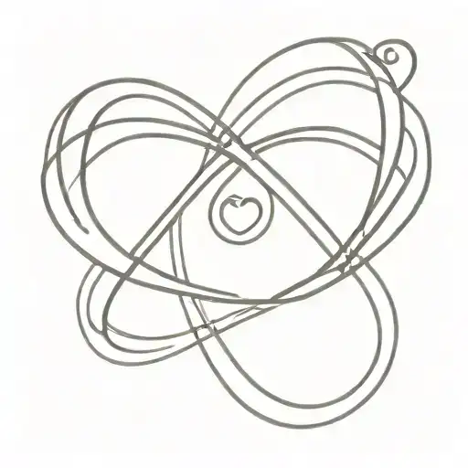infinity sign and heart intertwined representing the client's tattoo design idea