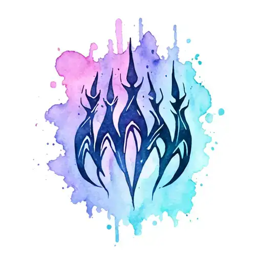 tribal bear claw  tattoo design idea