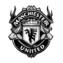 Manchester United devil geometric tattoo design idea