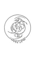 Wu tang clan logo with moon shining tattoo design idea