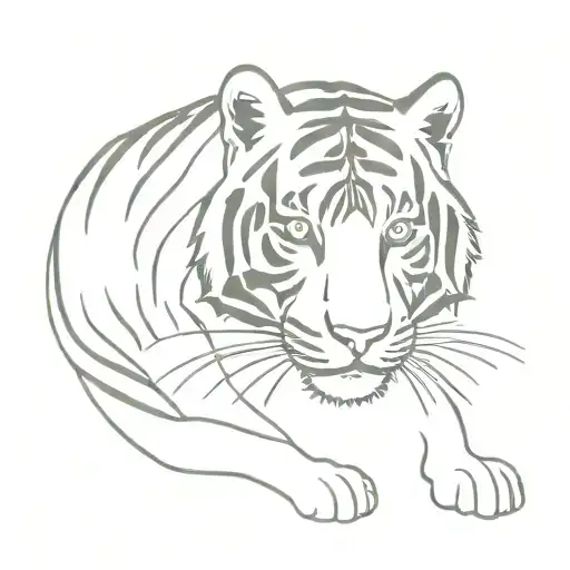 small tiger detroit tigers style tattoo tattoo design idea