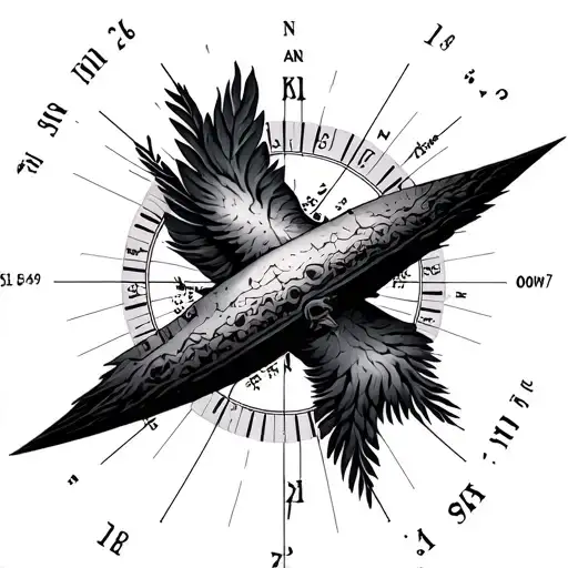 Latitude And Longitude tattoo design idea