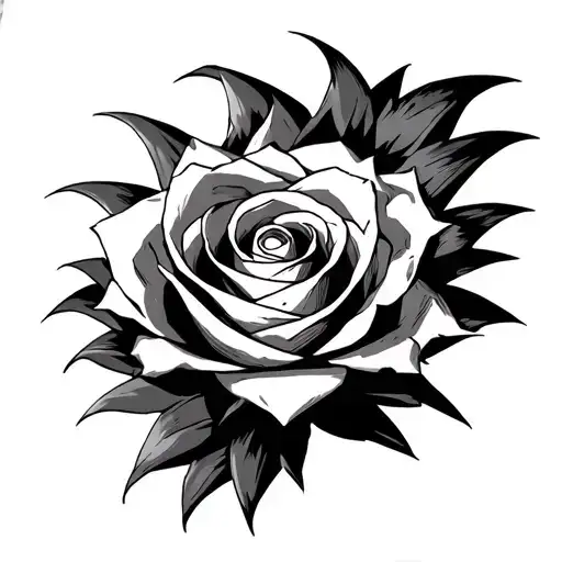 roly, trunks, goku black rose’, zamasu dragon ball z mashed up with Uta, zoro, with dragon balls tattoo design idea