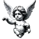 Cherub tattoo design idea