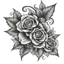 absent present tattoo design idea