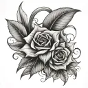 absent present tattoo design idea