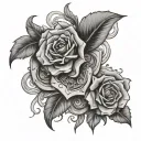 absent present tattoo design idea