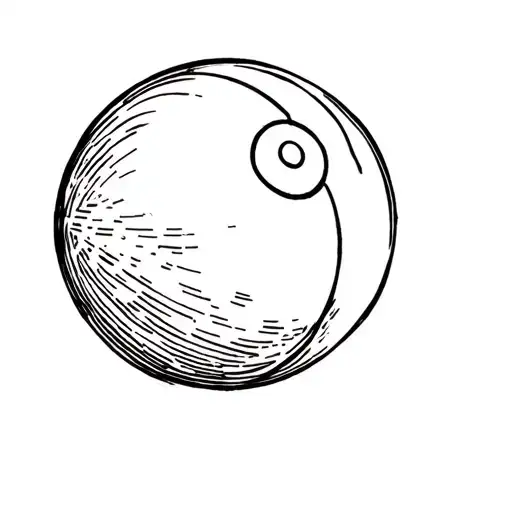 pool ball cybersiglism tattoo design idea