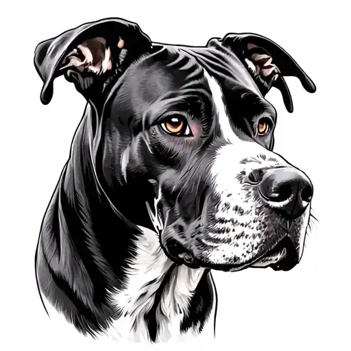 family dog great dane tattoo design idea