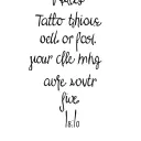 Proverbs 18:10 tattoo design idea