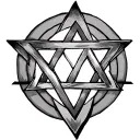 star of david star tattoo design idea
