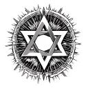 star of david star tattoo design idea
