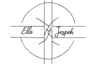a cross with the names Ella and Jospeh around is  tattoo design idea