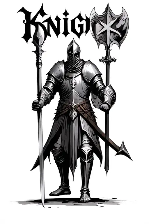 knights templar knight tattoo design idea