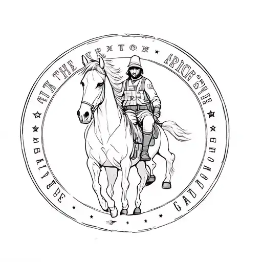 Horsemen of the apocolypse as the united states military tattoo design idea