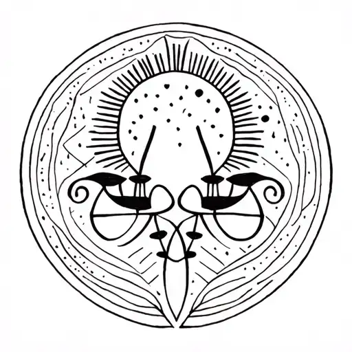 gemini libra cute tattoo design idea