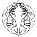 gemini libra cute tattoo design idea