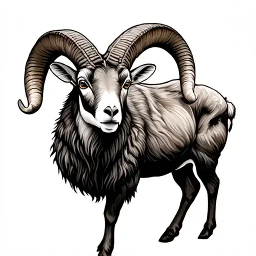 Bighorn Sheep tattoo design idea