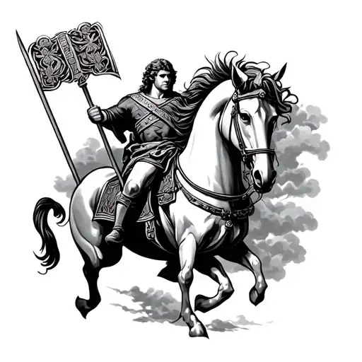 St George tattoo design idea