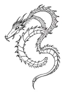 Aries Dragon tattoo design idea