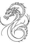 Aries Dragon tattoo design idea
