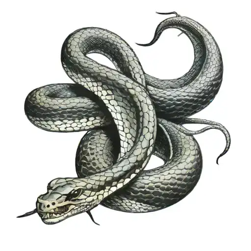 black mamba tattoo design idea